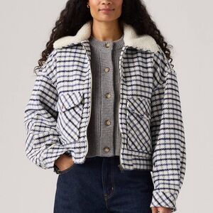 Levi’s premium SHRUNKEN '90S WOOL TRUCKER JACKET size Large NWT